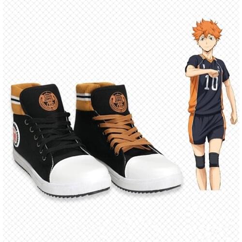 Anime Haikyu!! Cosplay Shoes Hinata Shoyo Cosplay Canvas Shoes Halloween Carnival Party Daily Leisure Shoes