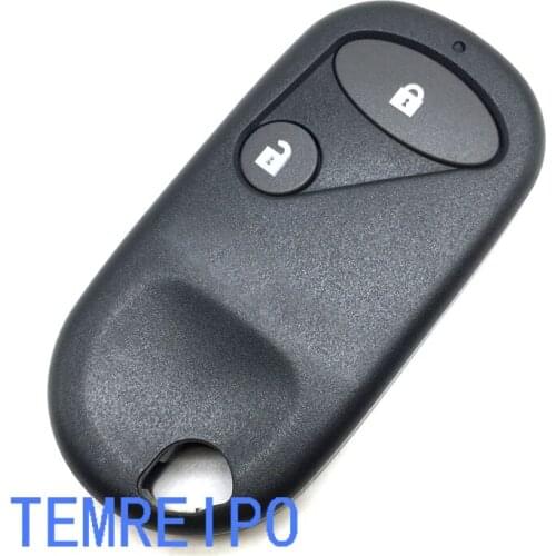 20pcs/lot 2 Buttons Remote Car Key Shell For Honda Civic Jazz with battery place No Chip Replacement Cover Case FOB Keyless Card