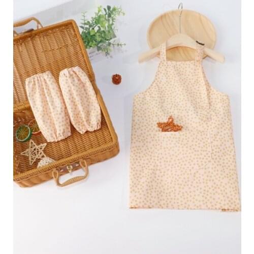 Children Sling Painting Apron Baby Waterproof Painting Overalls Kids Sling Drawing Skirt Kids Craft Drawing Boy Aprons Smock