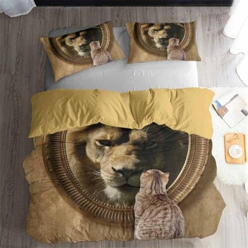 HELENGILI 3D Bedding Set Believe in yourself Print Duvet cover set bedclothes with pillowcase bed set home Textiles