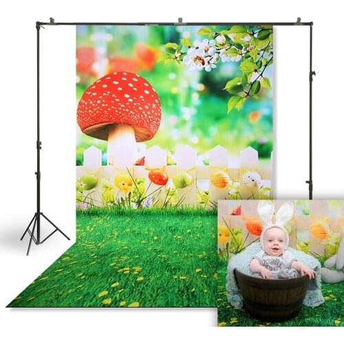 HUAYI Photography Backdrop Spring Easter Minisession Photo Background Studio Birthday Banner Baby Shower Party Backdrop D-9972
