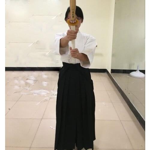 UNISEX Kendo uniforms hakama suits hapkido clothing sets top quality black+white