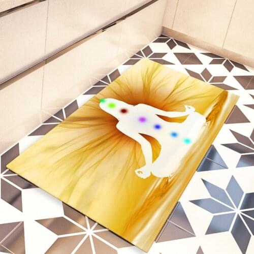 Meditate 7 Star Wheels Wing Mat Decor Home Bedroom Kitchen Living Room Bathroom Door Rugs Fairy Stick Carpet Anti Slip