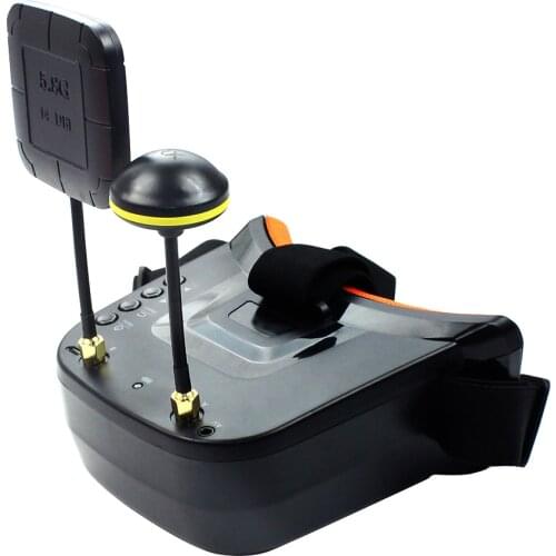 Mini FPV Goggles With Mushroom Antenna Panel Antenna 3 inch 480 x 320 Display Double Antenna 5.8G 40CH Built-in 3.7V for Racing