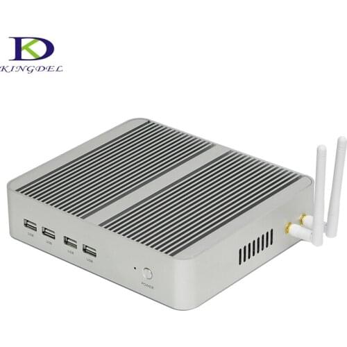 DDR4 8th Gen Fanless Mini PC Inte Core i5 8250U Quad Core 6MB Cache Nettop Computer HTPC with HDMI VGA 4*USB3.0 Windows 10 Pro