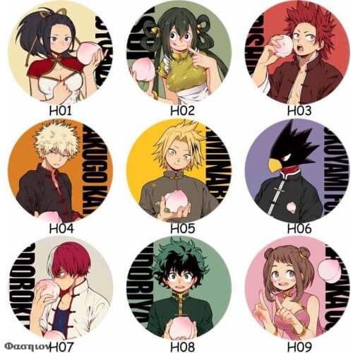 My Hero Academia Season 3 Badge Brooch Tinplate Anime Brooch Pins Fashion Jewelry Decoration Gift Clothes Accessories Dropship
