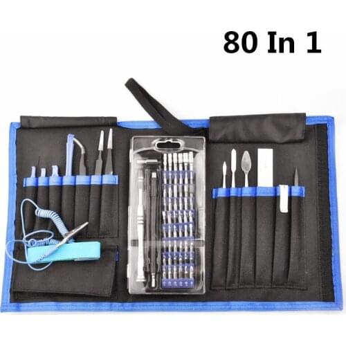 Precision Screwdriver Bit Set 80-in-1 Magnetic Screwdriver Kit For Phones Game Console Tablet PC Electronics Repair Tool