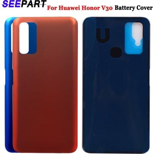New For Huawei Honor V30 Battery Cover Back Glass Panel Rear Door Housing Case Honor View30 Battery Cover Replacement Parts