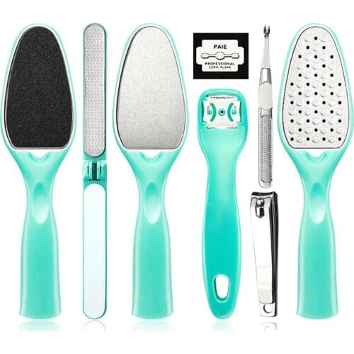 Foot File Callus Remover Pedicure Kit Professional Callus Shaver Dead Skin Tool Set Stainless Steel Pedicure Tools