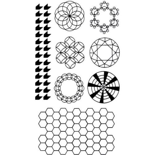 Clear Stamp BEE HIVE SPECIAL Geometric Scrapbooking Material DIY Photo Cards Account Rubber Stamper Transparent Stamp Sellos