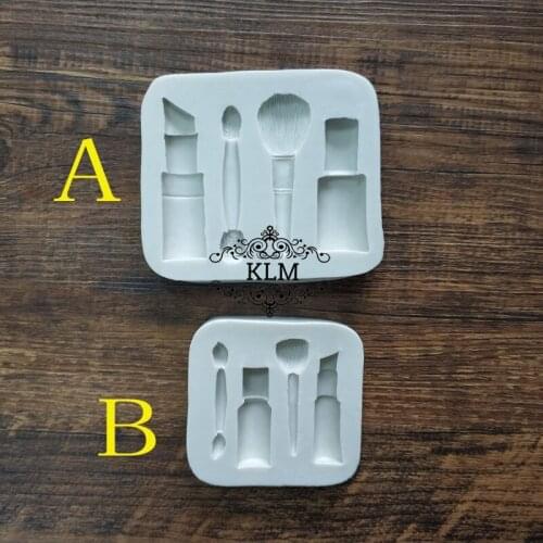 Makeup pencil silicone mold Brush chocolate tool Cake decoration kitchen accessories