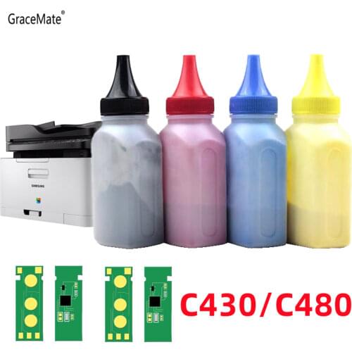 Compatible toner powder chip for Samsung CLT-K404S K404S clt404s clt-y404s Y404S 404S C430 C430W C433W C480 C480FN C480FW C480W