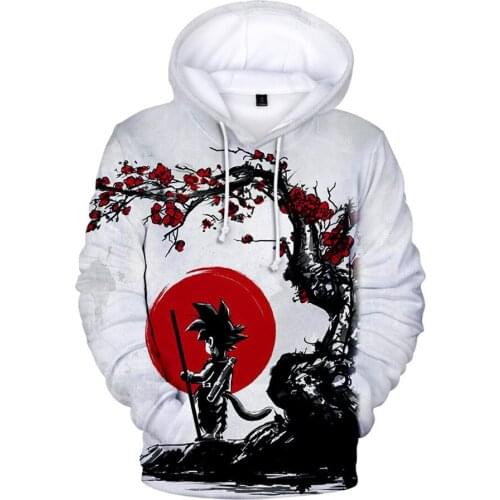 Anime Clothes Young People Kids Goku Hoodies Boy Girls Sweatshirt Harajuku Streetwear Men Women Hoodie Children Sweatshirt Coat