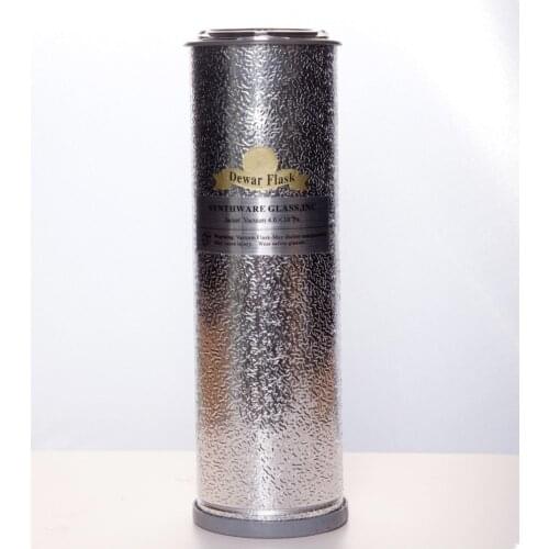 F111000 Dewar Bottle1000ML sandwich vacuum degree exceeds 10-5mmhg wide mouth flask with metal housing