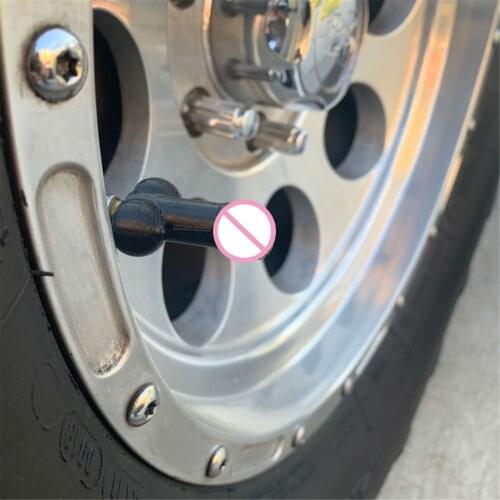 1PC Air Caps Cover Prank Penis Shaped Tire cap Tire Valve Stem caps Bolt-in Aluminum Theftproof Wheel Tires Valves Tyre Stem 107
