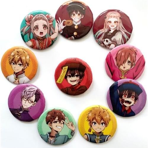 10Pcs/Set Anime Toilet Bound Hanako kun Yugi Amane Pins Brooches Badges Chest Ornament Cosplay Itabag Bag Clothing Accessoies