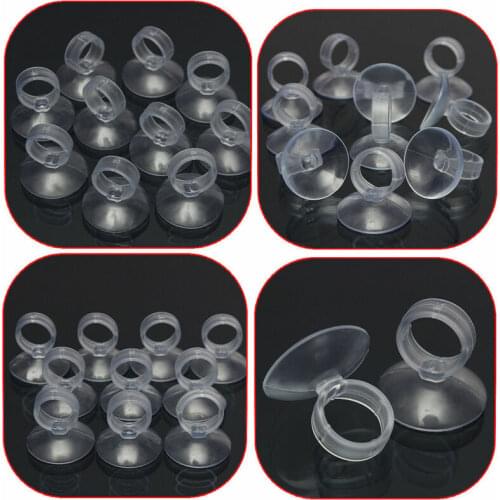 10pcs practical suction cup holders with a diameter of 16 mm, used to fix aquarium fish tank suction cup holders