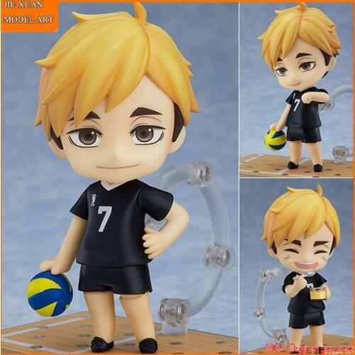 100% Original: Haikyuu!! Miya Atsumu #1403 Q version figma PVC Action Figure Anime Figure Model Toys Figure Collection Doll Gift
