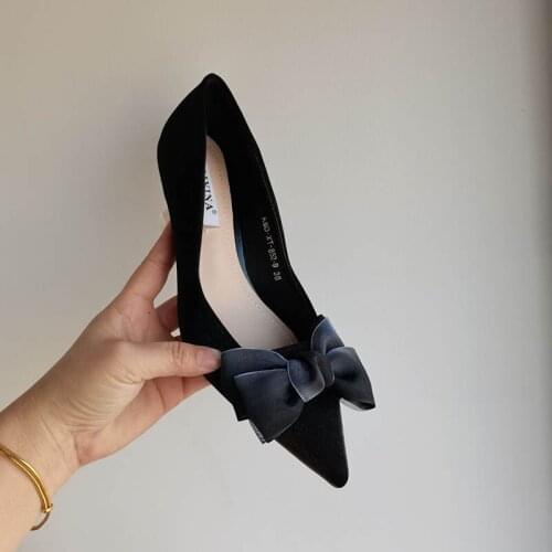 Elegant Womens High Heels Shoes Sexy Platform Patent fashion Bowknot Party Wedding Shoe Female Pumps Shoes Hot 2021 Spring 34-4