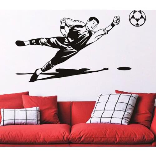Football Goalkeeper Wall Sticker Sport Home Decor Living Room Decorative PVC Removable Wall Mural Decal Bedroom Decoration