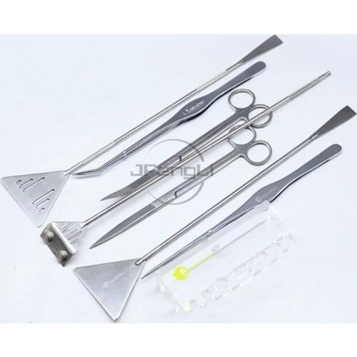 ADA quality AQUAPRO Plant Cleaning Tools Stainless Steel Scissor Tweezer Scoop Scraping algae knife Aquarium Water Fish tank