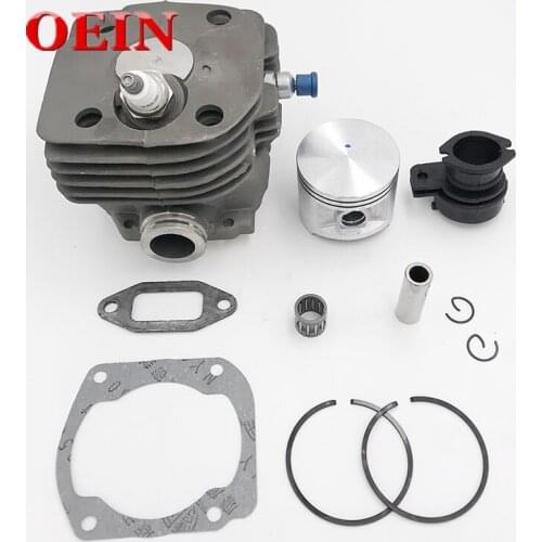 Chainsaw Engine Motor Parts 50mm Cylinder Piston Intake Manifold Decompression Valve Kit For HUSQVARNA 365 371 372 XP 362