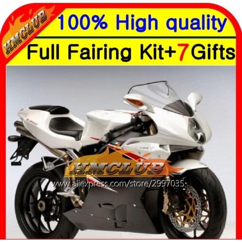 Body For MV Agusta F4 05 06 750 Black white 1000R 312 1078 11 MA 2005 2006 4HM88 R312 750S 1000 R 05-06 Fairing white black