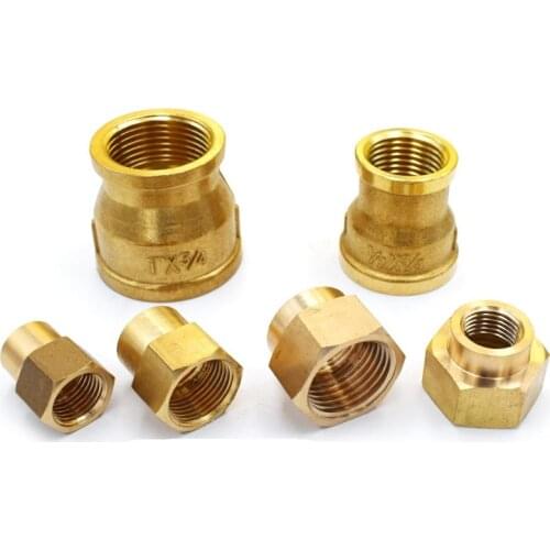 Brass Pipe Fitting 1/8" 1/4" 3/8" 1/2" 3/4" 1" BSP Female thread x Male Thread Quick Adapter Coupler Connector for Water Oil Gas