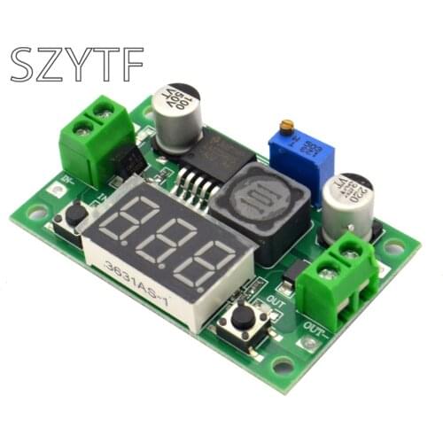LM2596S high-power step-down module DC-DC adjustable voltage regulator power supply module with digital display