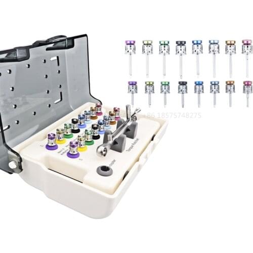 New model whole set Dental Implant Restoration tool kit Universal Implant Torque Ratchet Screwdrivers Wrench 10-70NCM with Drive