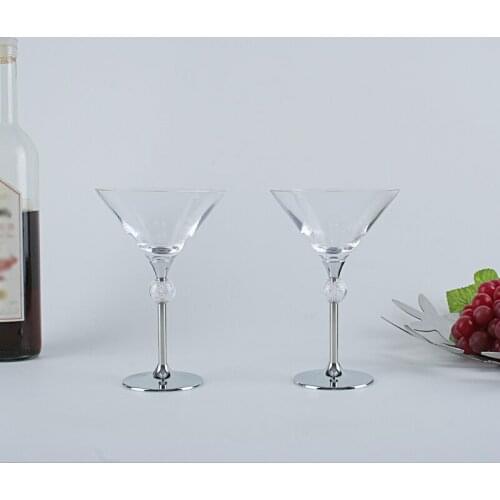 Cocktail Bar Set 2PCS/Set Box Bar Drink Glass Cocktail Party Mug Clear Glass Wedding Crystal Martini Glasses Glassware