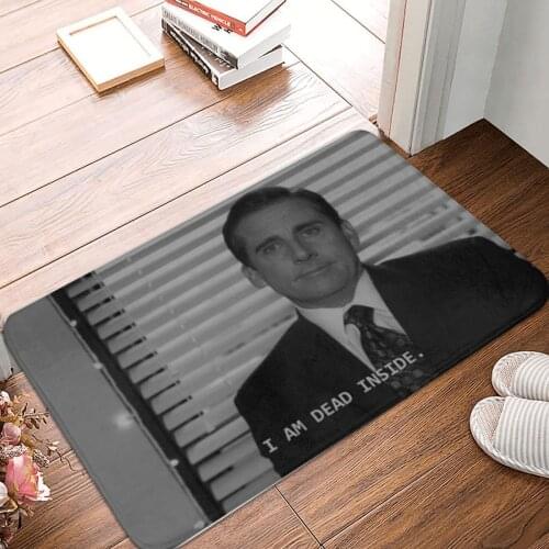 Dead Inside Doormat Carpet Mat Rug Polyester Anti-slip Floor Decor Bath Bathroom Kitchen Living Room 40x60