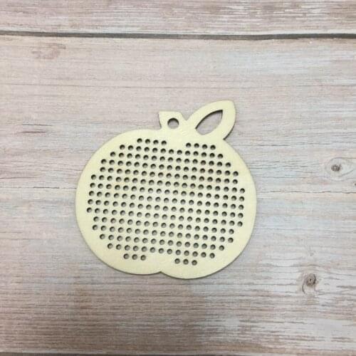 50pcs DIY apple shape unfinished cross stitch Christmas decor home decoration