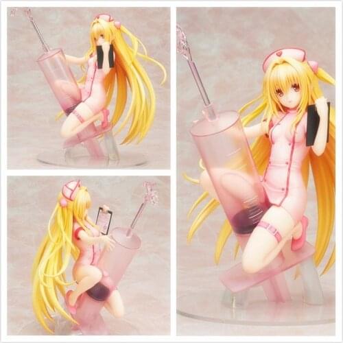 New sexy girl ALTER To Love Ru Darkness Golden Darkness Yami Nurse PVC Action Figure toy To Love Darkness Toy Gift For Kids