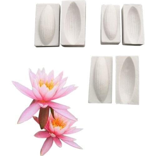 NEW Water Lily Silicone Mold Cake Decorating Tools Fondant Gumpaste Sugarcraft Floral Petal Kitchen Baking Accessories M25010203