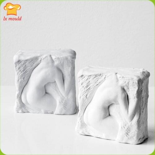 New Original Character Art Sculpture Candle Silicone Mould Body Soap Silicone Molds