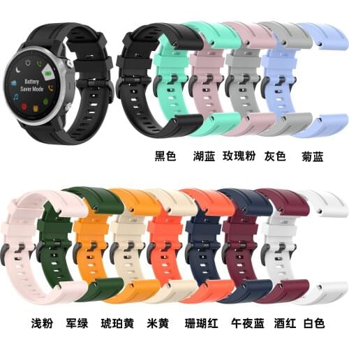 For 22 26MM Release Quick Watchband for Garmin Fenix 6 6S 6X Pro Silicone Easyfit Wrist Band For Fenix 5 5S 5X Plus Watch Strap