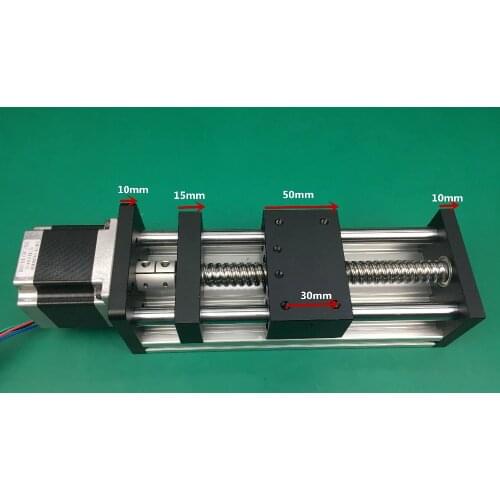 Best Price GGP 100MM Ball Screw 1204 Slide Rail Linear Guide Moving Table Slip-way+Nema17 motor Stepper Motor