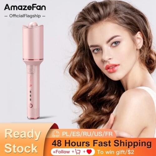 AmazeFan Automatic Curling Iron Rotating Professional Curler Styling Tools for Curls Waves Ceramic Curly Magic hair curler