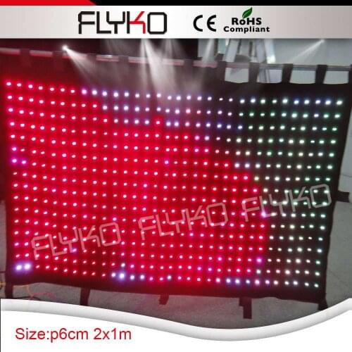 The factory wholesale sales Pitch6 Mode Led stage background curtain Led Graphic Curtain