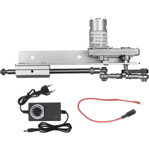 Telescopic Linear Actuator DC 12V 45/95RPM Adjustable Reciprocating Gear Motor with 2-8/3-15CM Speed Controller Stroke New