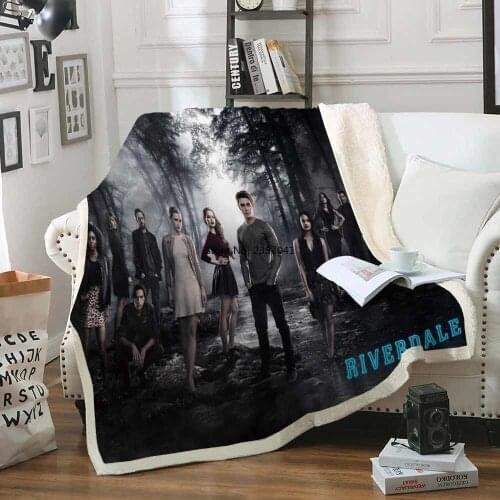 Horror Movie Riverdale Sherpa Blanket Home Textile Throw Blanket For Bedroom Weighted Blanket Nap Office Sofa Soft Blanket
