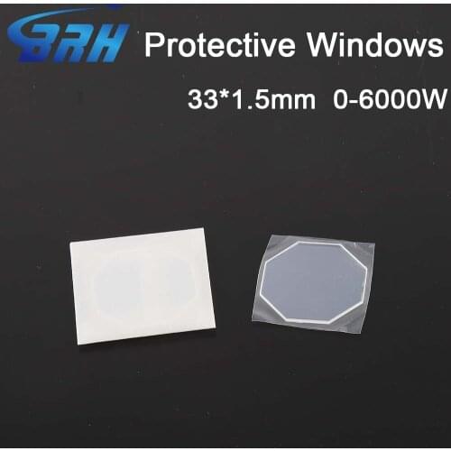 10Pcs/Lot High Quality 10Pcs Amada Octagonal Protective Windows 33.3*33.3*1.5mm 1064nm For Amada Fiber Laser Cutting Machines