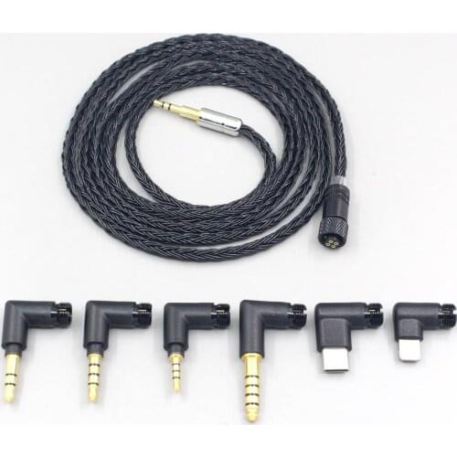 16 Core Black OCC Awesome All In 1 Plug Earphone Cable For Denon AH-D340 D320 NC800 NC732 NCW500 AKG Y40 Y50 K545 LN006939