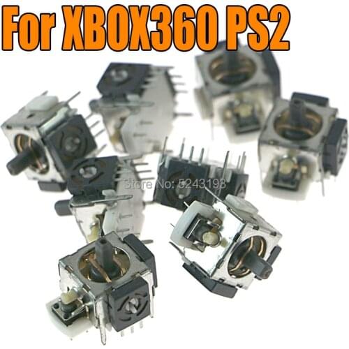 2pcs OEM 3D Analog Joystick Sensor Module Potentiometer Replacement for XBOX 360/ PS2 ALPS Controller Repair