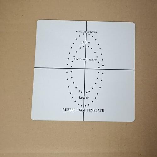 5pcs/Lot Dental Rubber Dam Template Punch Hole Plate Endodontic For Child Adult