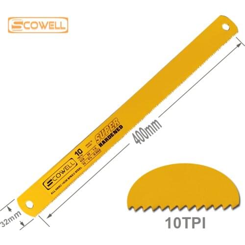 50% OFF 400*32*1.6mm HSS Power Hacksaw Blades 10TPI For Wood Cutting For power machine use Band Saw Blades free shipping
