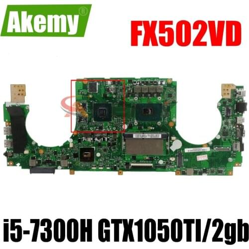 Akemy for ASUS FX502VD laptop motherboard FX502V mainboard test OK i5-7300H cpu GTX1050TI/2gb 8GB-RAM