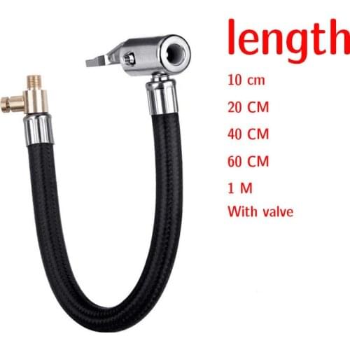 Car Tire Air Inflator Hose Inflatable with Valve Tube Connection Tube Hose Inflator Bike Quick Inflation Chuck Locking Air Chuck