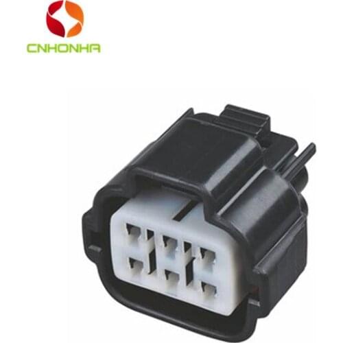 Free shipping 5pcs/lot 6189-0323 female black 6 ways automotive wire connectors